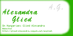 alexandra glied business card